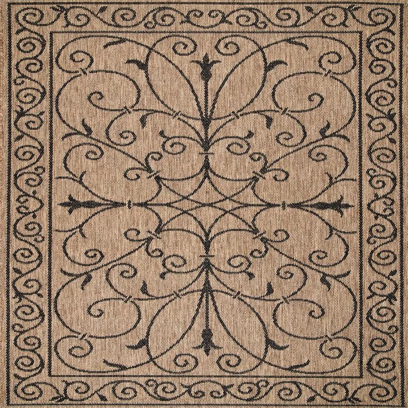 

Multi-Purpose Beautiful, 9' 11" x 14', Brown Krem Indoor/Outdoor Area Rug, Perfect for Home Decor and Everyday Use.