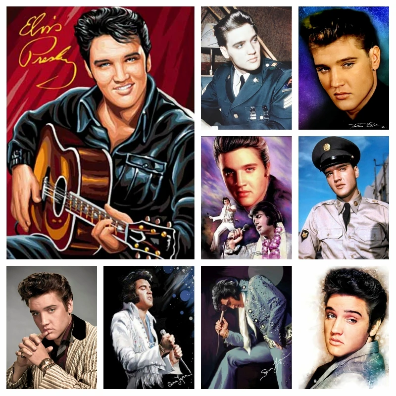 

The King Elvis Presley Diamond Painting 5d Full Square Drills Art Rock Music Cross Stitch Handwork Gift Home Decor
