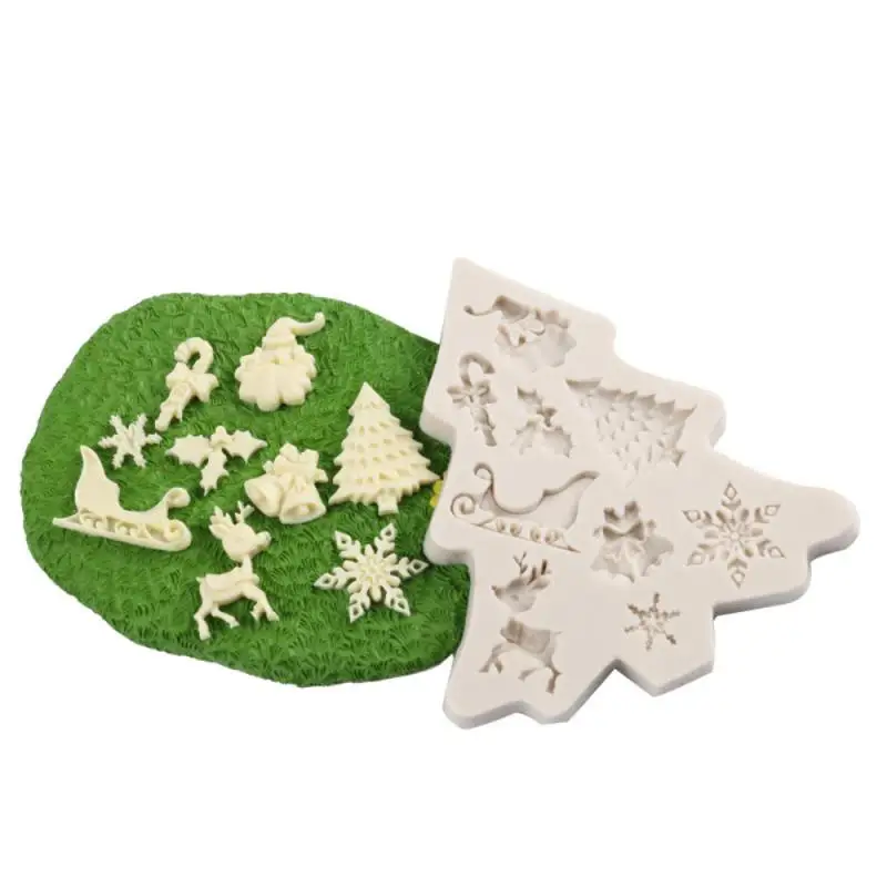 

Fondant Cake Chocolate Biscuits Silicone Silicone Mold For Diy Baking Bakeware Christmas Gift Trendy Dessert Silicone Mold