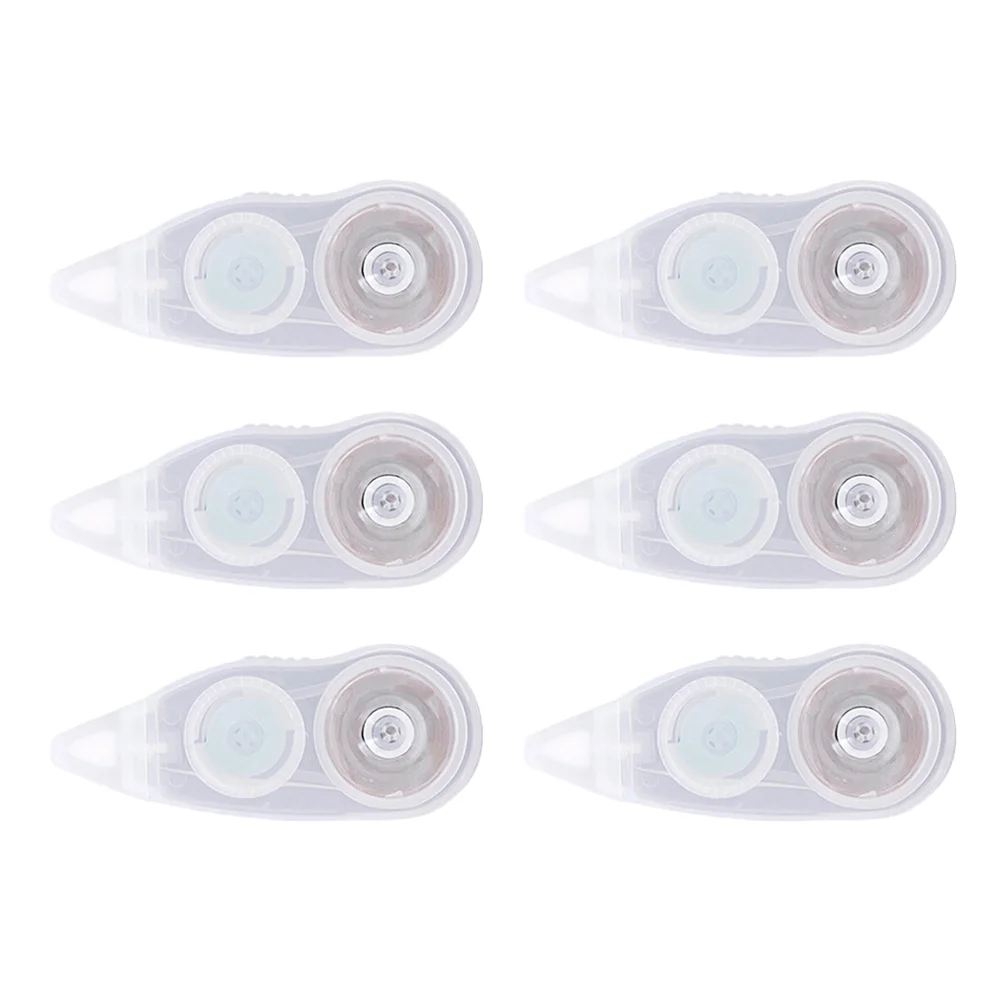 

6 Pcs Correction Tape Whiteout Students Study Tools Studying Typewriter Plastic Office Writing Accessories