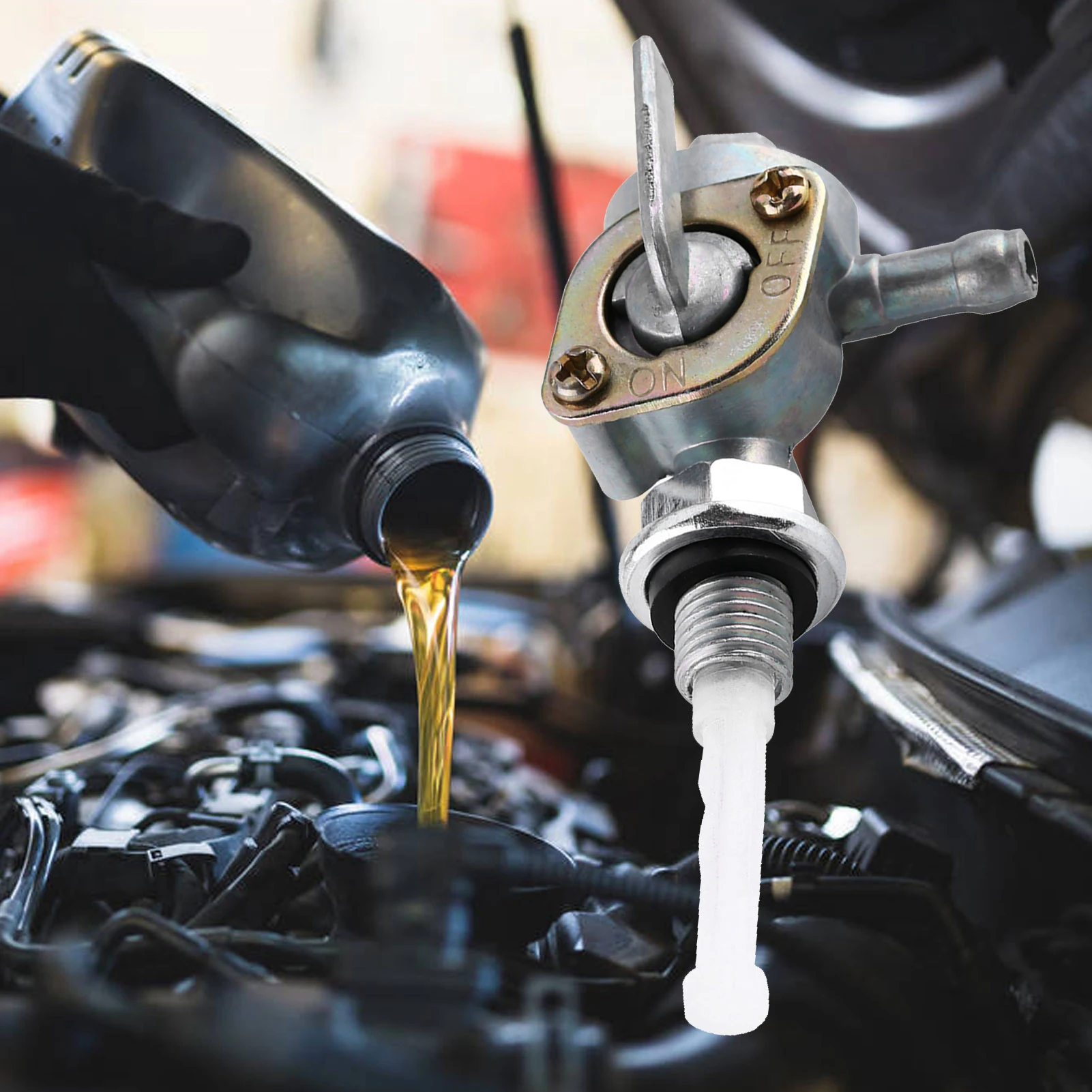 M10 X 1/4 Переключатель Топлива Petcock Перекидной Клапан Бензобака Ручной Топливный