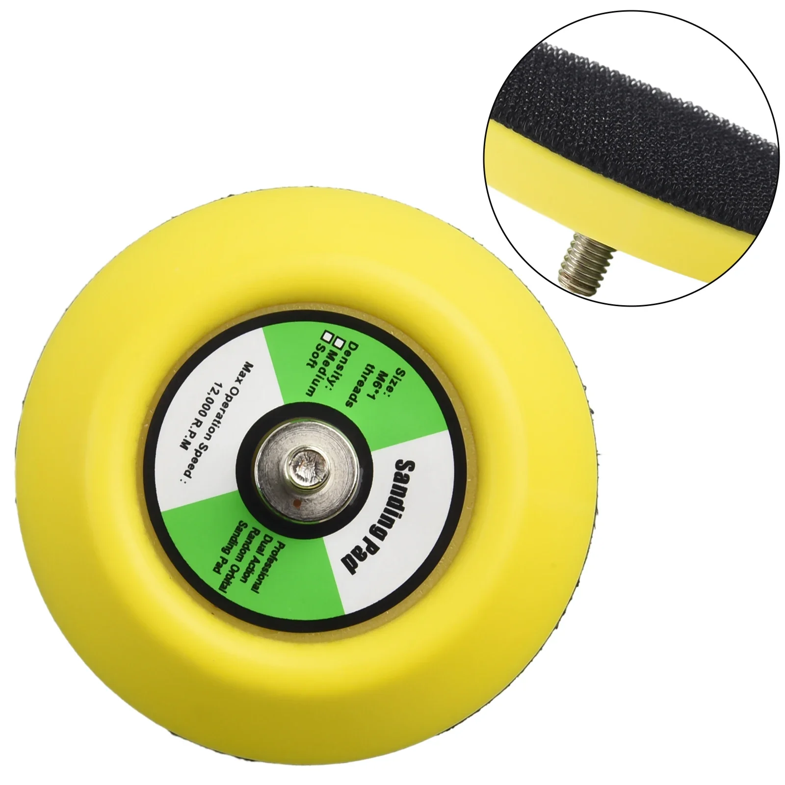 БЕСПЛАТНАЯ Почта подложки для воздушной шлифовальной машины резьба M6 3 дюйма 5 шт.