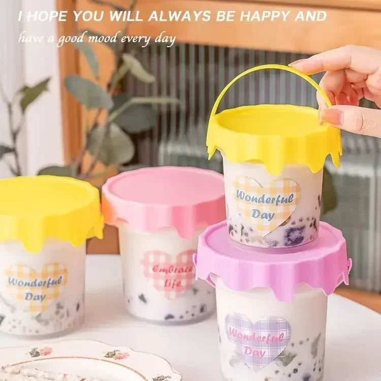 20 шт. банки для мороженого чая с молоком ручное ведро крышкой упаковки десертов и