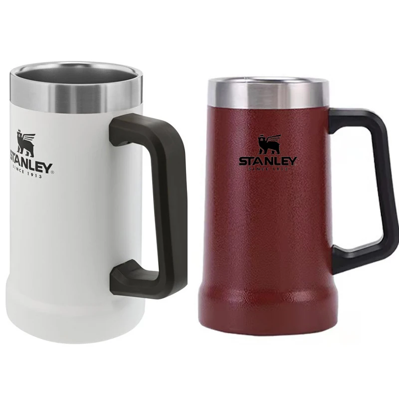

Оригинальная Изолированная чашка Stanley 709 мл, пивная чашка, кружка из нержавеющей стали, вакуумный термос с двойными стенками и широким горло...