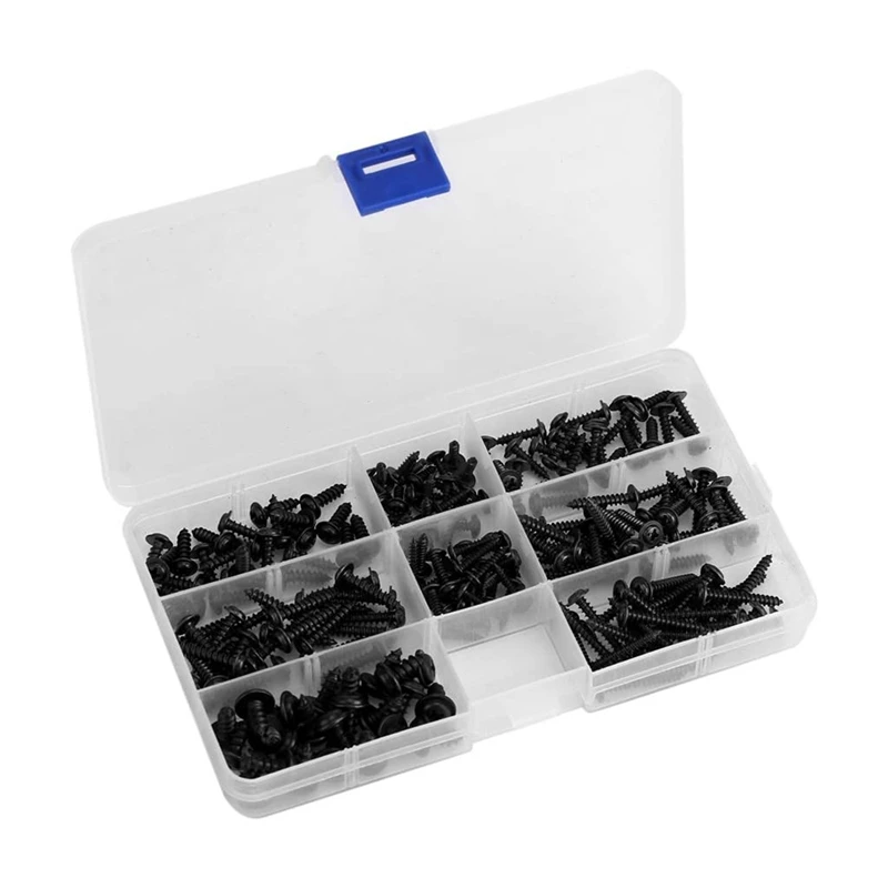

Набор винтов с круглой головкой, 200 шт., с прозрачной коробкой, M2.9/M3.5/M4/M4.8