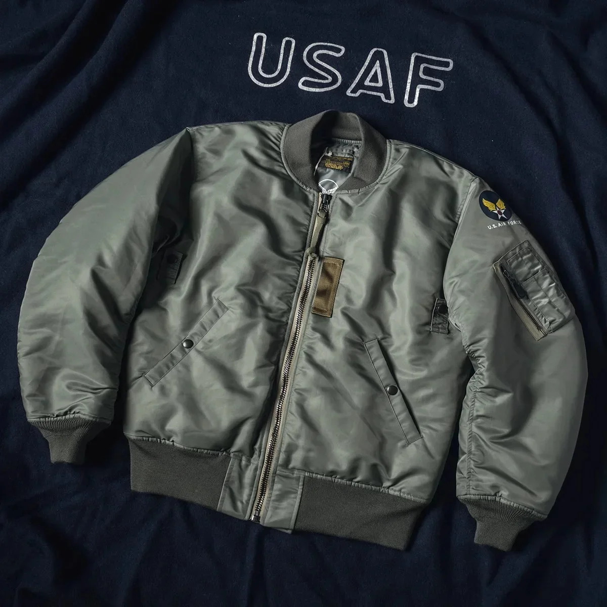 Летная куртка-бомбер Bronson MA-1 осенне-зимнее мужское военное пальто