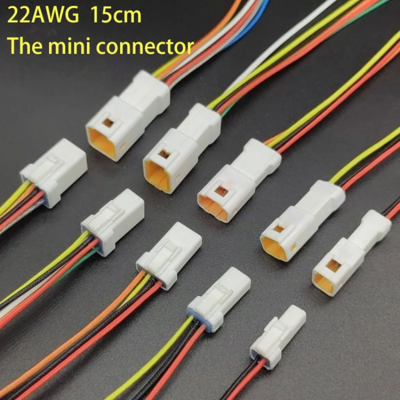 Купи 2P3P4P6P8P JST 1.5 Automobile Electrical cabl Connector Male Plug Female plug with Wire Connector for Car and Motorcycle за 119 рублей в магазине AliExpress