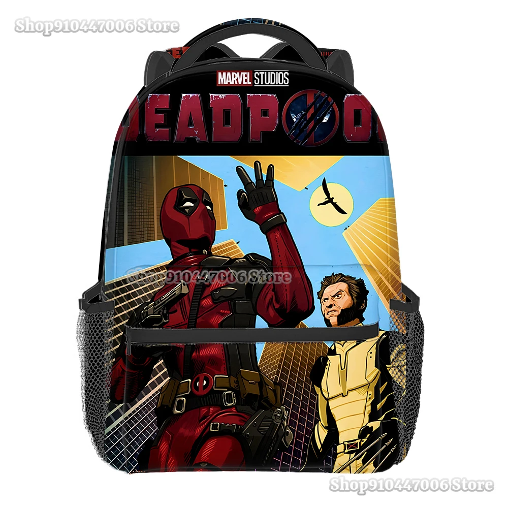 Рюкзак Deadpool &amp Wolverine с 3d-рисунком Marvel рюкзак для студентов книг мужчин и женщин