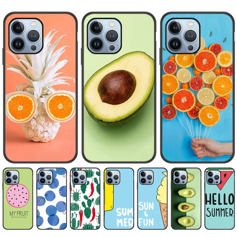 

Funda Case For Iphone 12 Pro Case IPhone 11 13 12 Pro XR X XS Max 12 Mini 7 8 Plus 6 6s SE 2020 2022 Silicone Fruit Lemon Coque