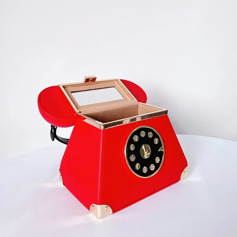 Женская вечерняя сумочка в форме телефона с ручкой дизайнерский женский клатч