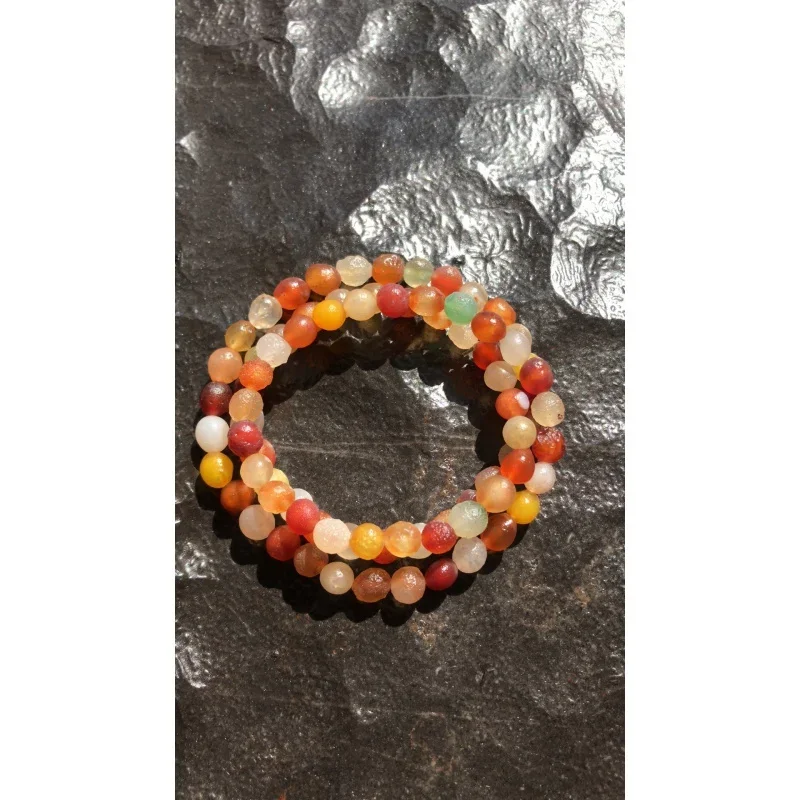 Alashan Gobi грубый камень цвета агата три круга орнамент в ручной упаковке