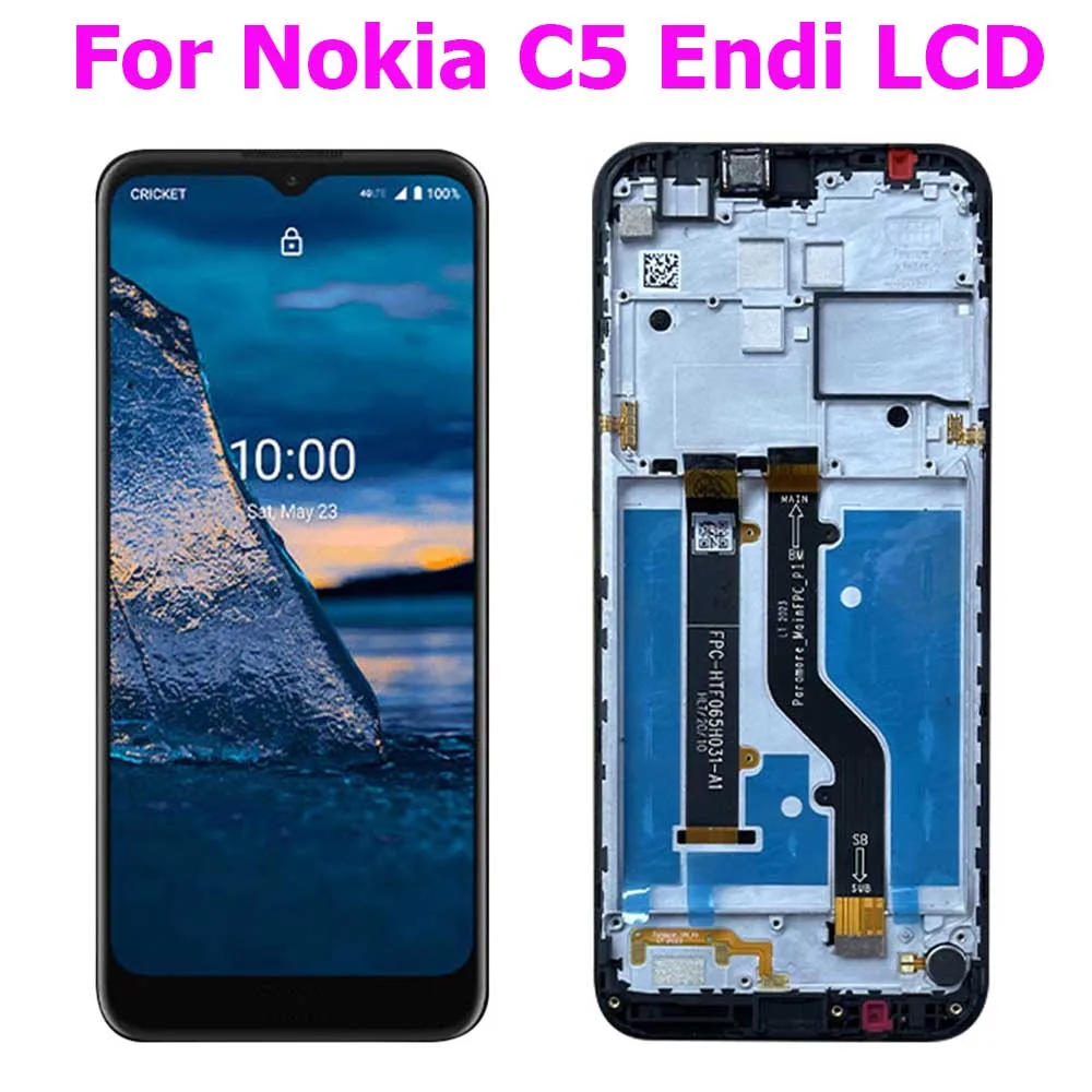 

6.52“Original For Nokia C5 Endi LCD Display Touch Screen Panel Digitizer Assembly Replacement parts For Nokia C5 Endi With Frame