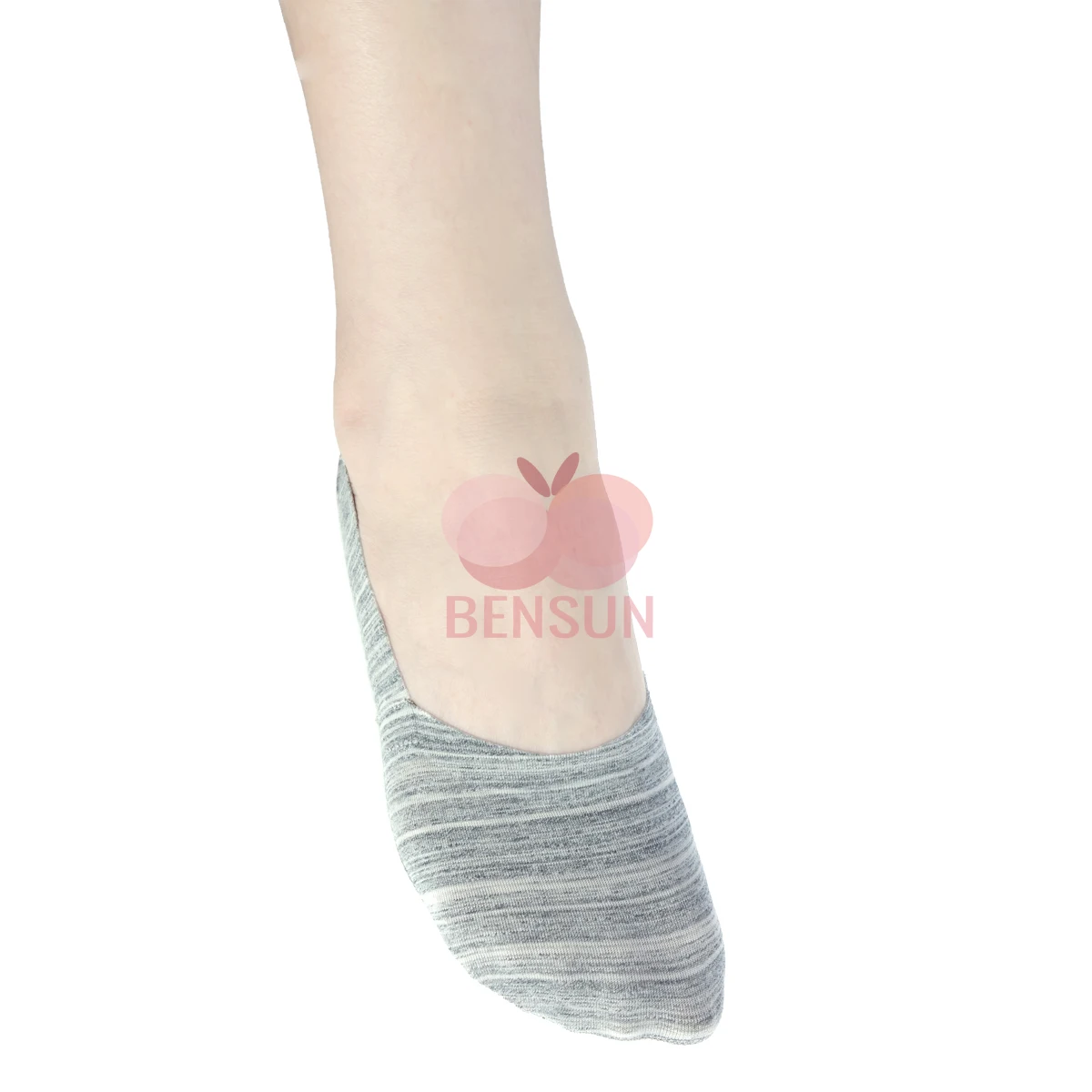 Invisible Boat Socks Non-slip Silicone Combed Cotton Spandex Blend Fashion Women Ankle No Show Socks