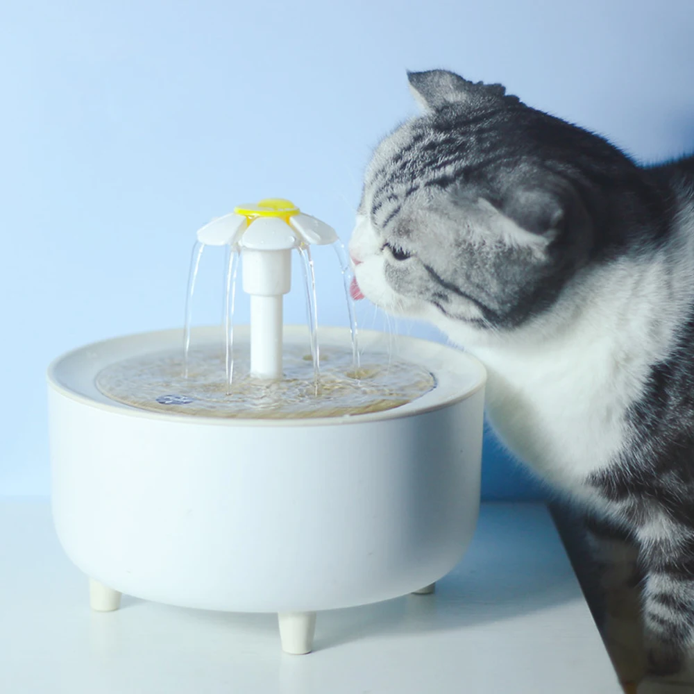 

2L Cat Water Fountain Auto Filter Usb Electric Mute Cat Drinker Bowl Recirculate Filtring Drinker for Cats Pet Water Dispenser
