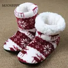 Зимние меховые тапочки, женские дизайнерские плюшевые шлепанцы, Рождественская хлопковая домашняя обувь, напольная обувь Claquette Fourrure