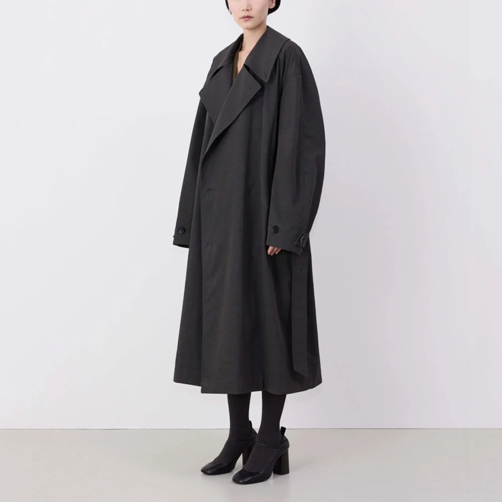 Женское пальто из смеси хлопка Y2k корсет с поясом темперамент элегантное