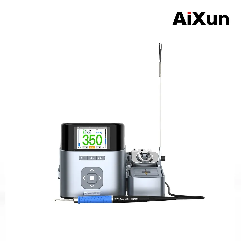 Фото AIXUN T410 паяльная станция паяльник держатель ручки для материнской платы телефона процессор BGA Reoair сварочный инструмент №2