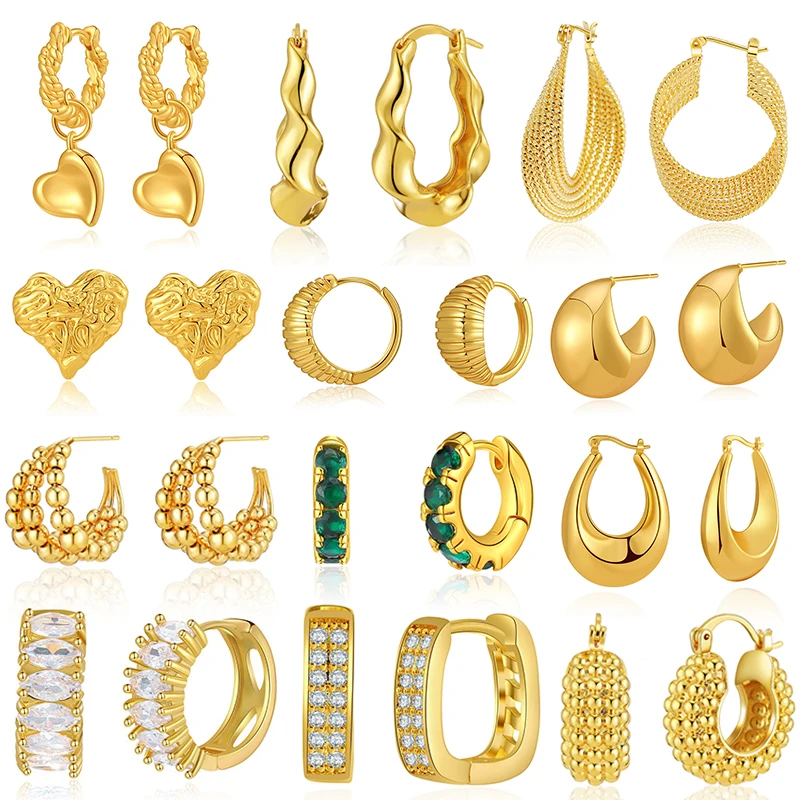 

Square Circle Hoop Earrings For Women Luxury Stainless Steel Earring 2023 New Jewelry Fashion Wedding Party Earrings For Woman