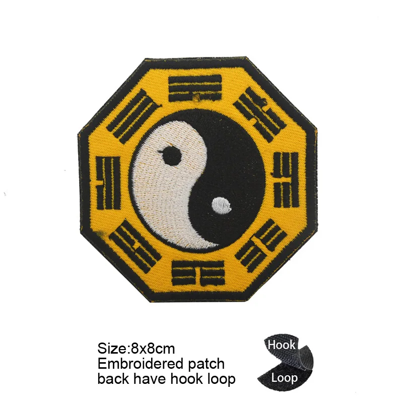 Нашивки с вышивкой в виде кошки китайском стиле