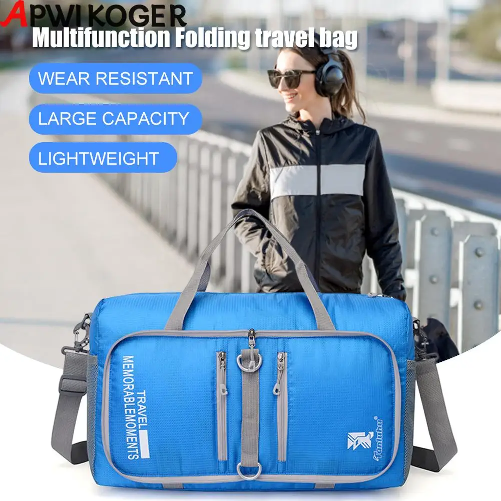 

Waterproof Folding Travel Bag Adjustable Shoulder Strap for Yoga Workout Travel Multifunctional Portable Sport Gym Tote Bag
