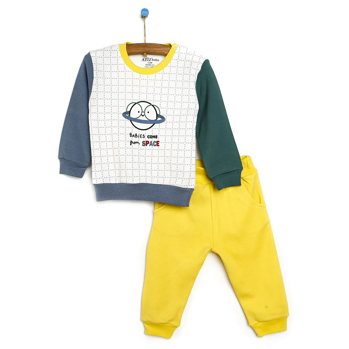 

ebebek Aziz Bebe Basic Erkek Bebek Space Sweatshirt-patiksiz Alt