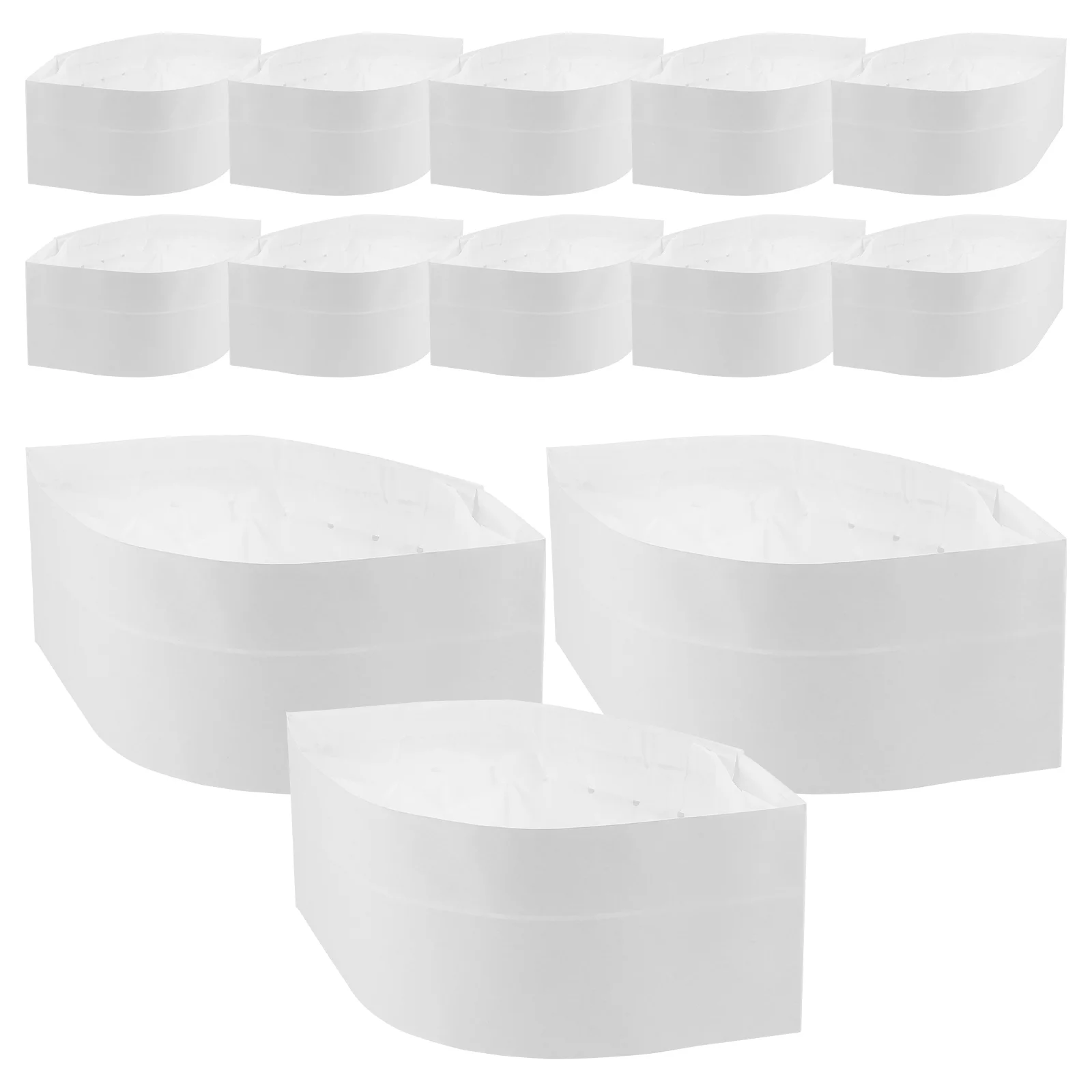 20 шт. одноразовая бумажная шляпа шеф-повара для сервера еды кухонные аксессуары