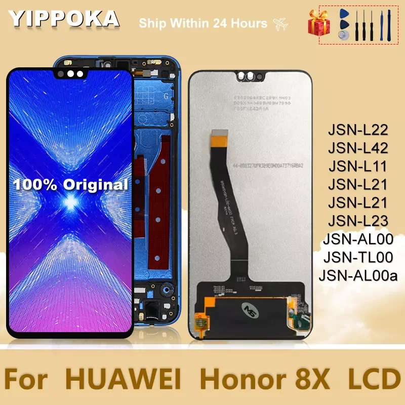 

NEW2023 6.5" For Huawei Honor 8X LCD Display Touch Screen Digitizer Replacement Parts For Honor 8X Display JSN-L21 JSN-L22