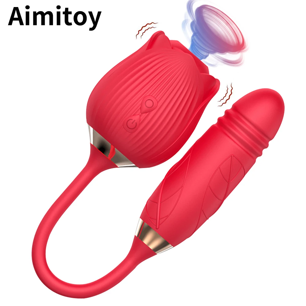 Аимитой Розовый Вибратор-сосок для клитора с 10 скоростями, дилдо, стимуляция сосков и оральный секс для женщин.