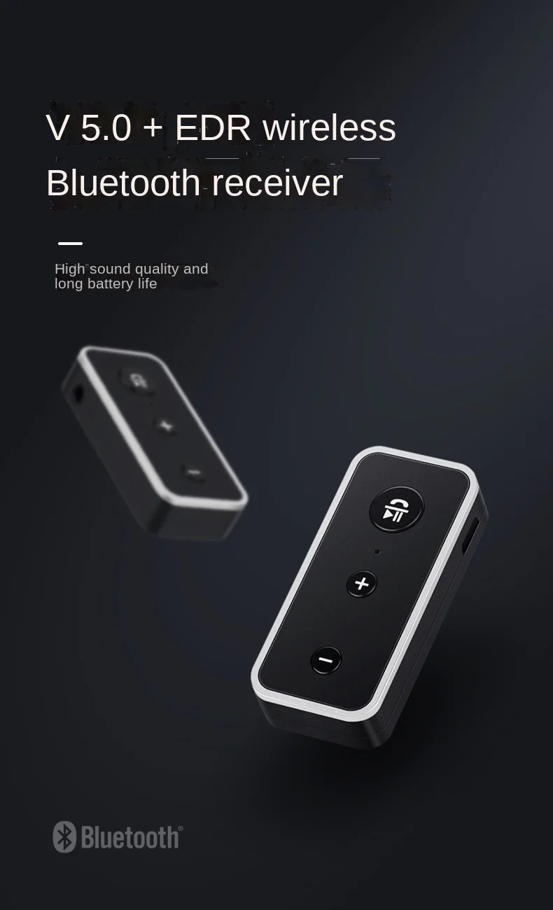 

BT510 Car Wireless Bluetooth 5.0 Receiver New 3.5 Aux audio Car Bluetooth Music Receiver Support Hands-free Calling Function