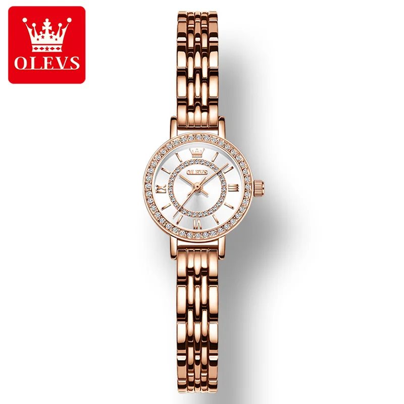 Enlarge OLEVS 5508 Waterproof Fashion Women Wristwatch Quartz Super-thin High Quality Stainless Steel Strap Watches for Women