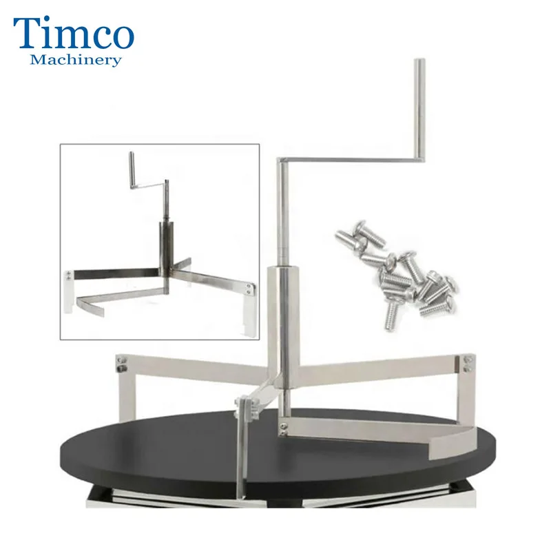 TIMCO Crepe Making Tools Handle Rotary Stainless Steel Pancake Spreader Turner Crepe Maker Tool