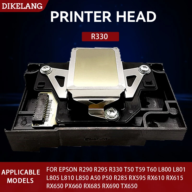 

F180000 F180040 Printer Head F180030 F180010 Printhead For R290 R295 R330 T50 T59 T60 L800 L801 L805 L810 L850 Epson Print Head