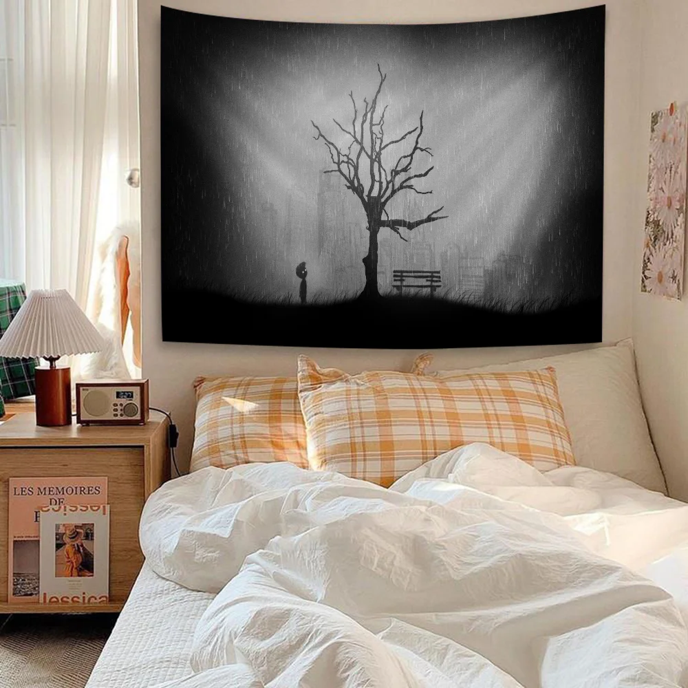 L-Limbo Game Гобелен Художественная печать Дешевые хиппи Настенные богемные