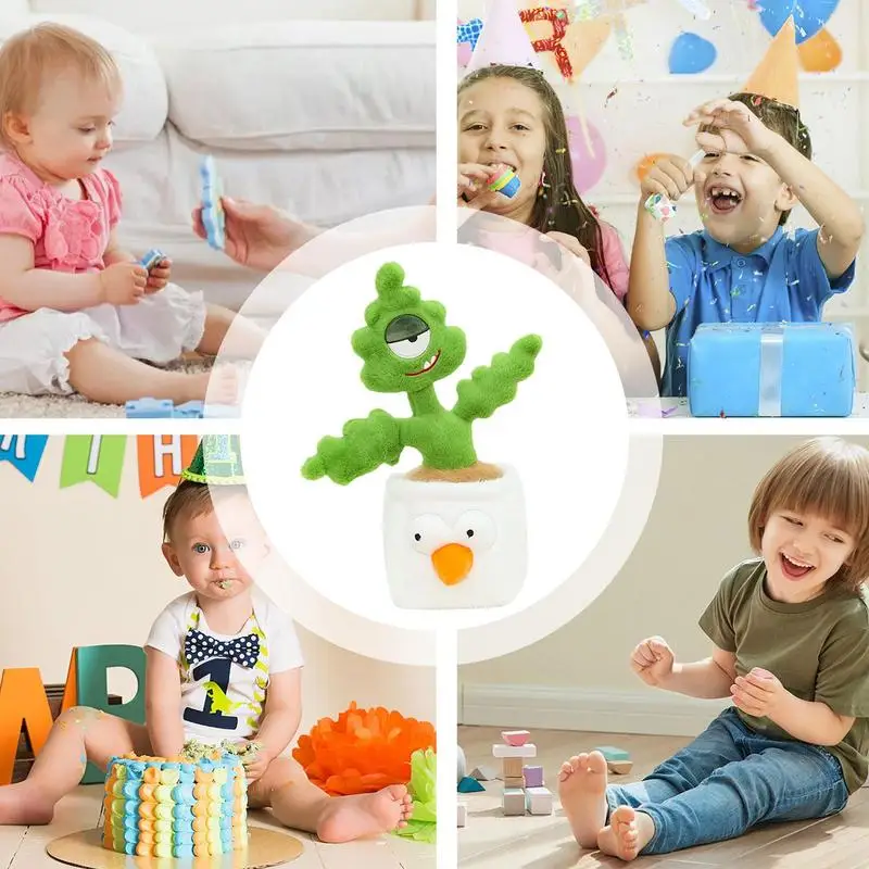 Плюшевые растения в горшках мультяшные настольные плюшевые мягкие деревья