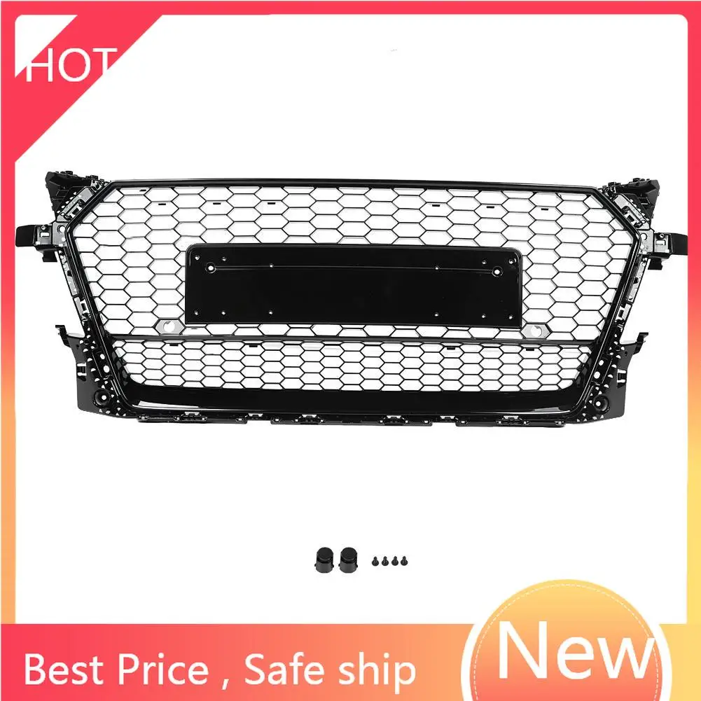 

Передняя Спортивная Шестигранная сетчатая ячеистая бленда гриль черный для Audi TT/TTS 8S глянцевый черный для TTRS Style 2015 2016 2017 2018 автомобильный Ст...