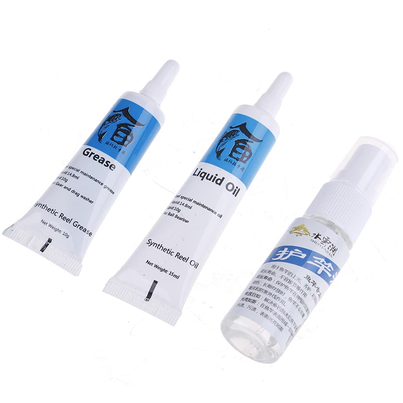 

3 шт./лот Рыболовная катушка с металлическим подшипником, смазочное масло/смазка, комбинированная рыболовная удочка, протектор, наборы для р...