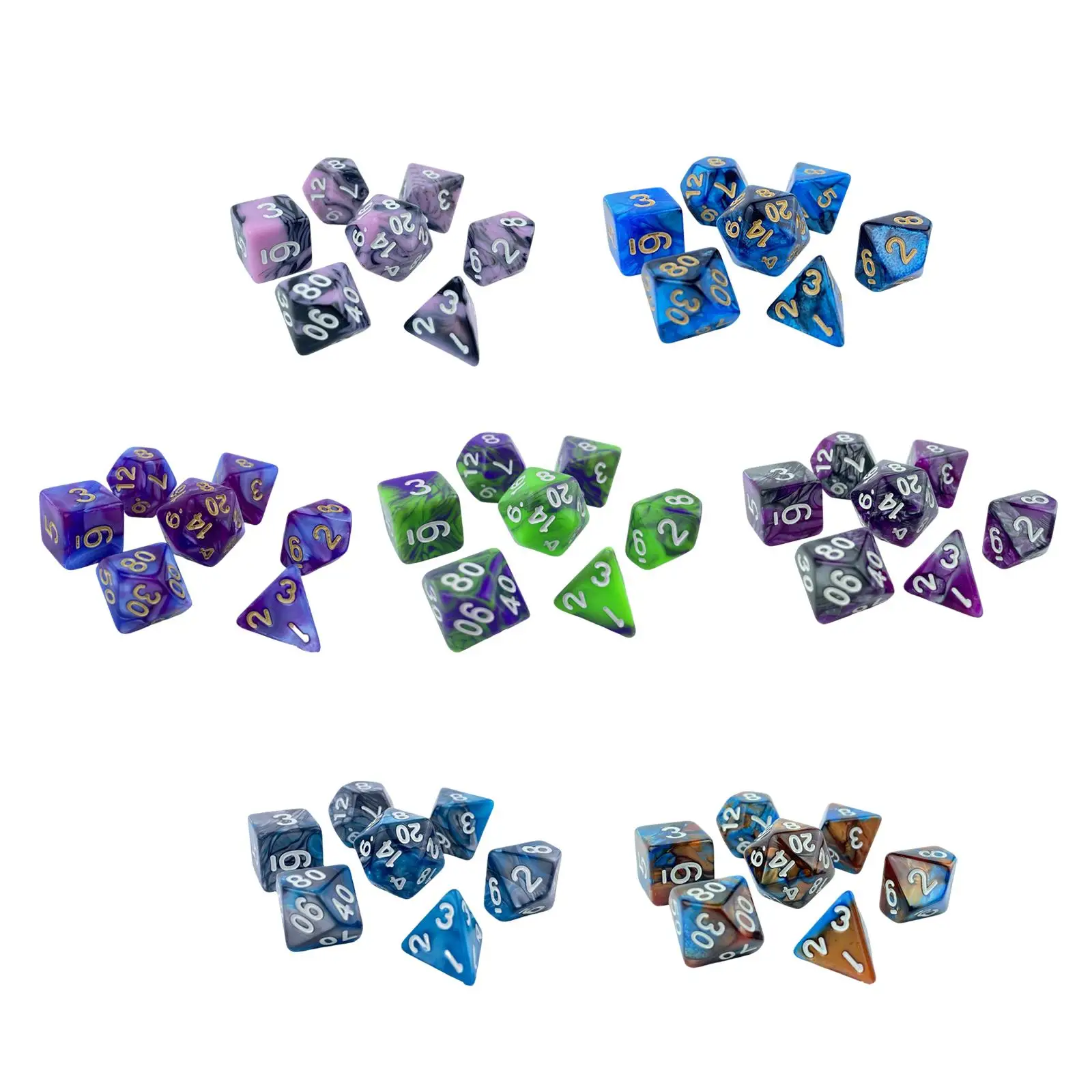 

Funny Acrylic Dices D8 D12 Play Entertainment Toys D4 Board, Party