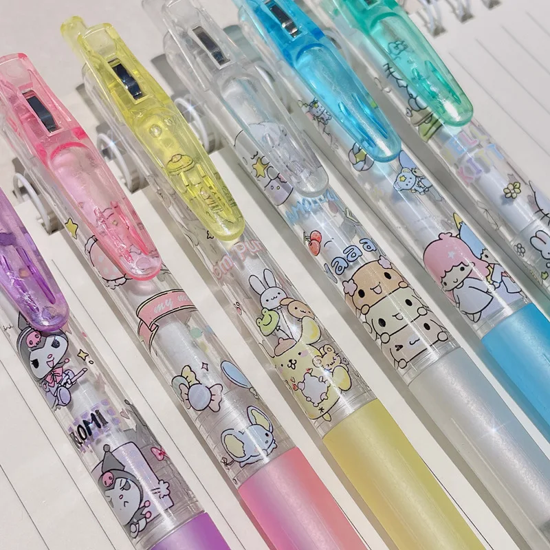 Kawaii Kuromi My Melody Hellokittys помпон Purin Cinnamoroll Sanrioed канцелярские принадлежности Милая