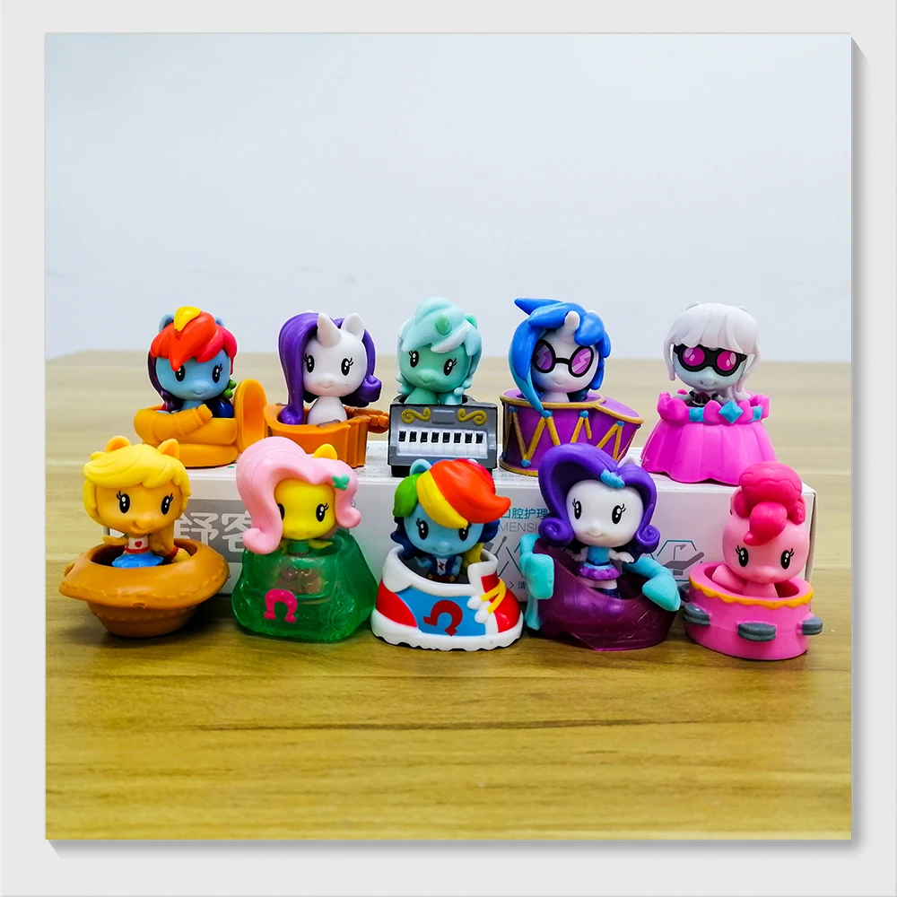 Фото Большая упаковка Hasbro My Little Pony Applejack Pinkie PieTwilight Sparkle Fluttershy Rarity куклы Подарки Игрушка модель аниме фигурки №1