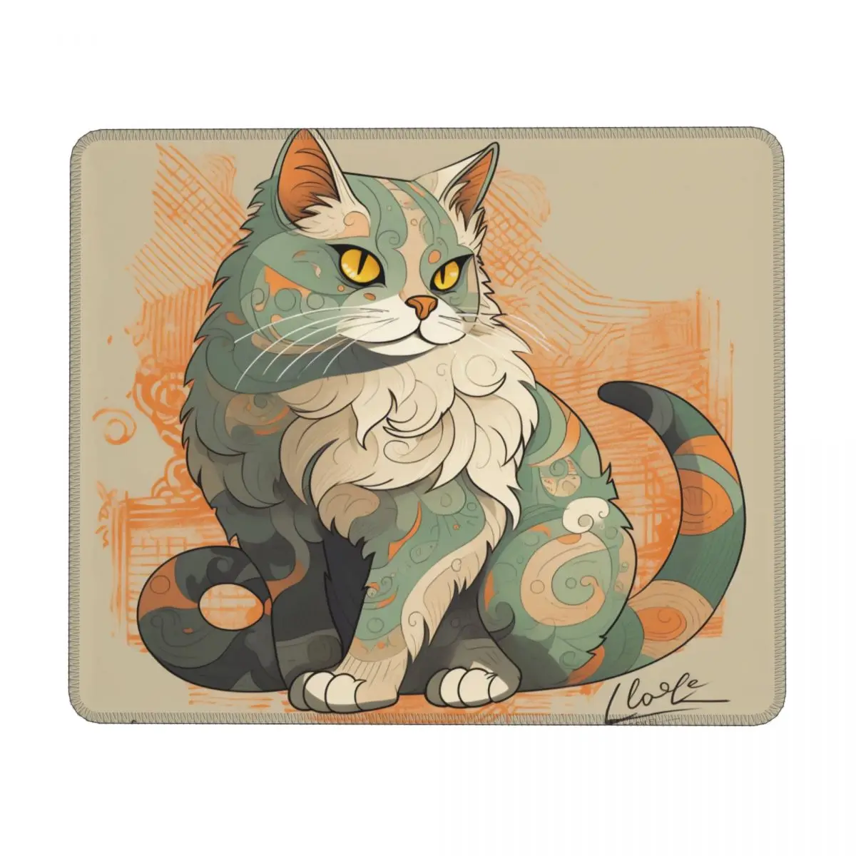 

Коврик для мыши с рисунком кошки