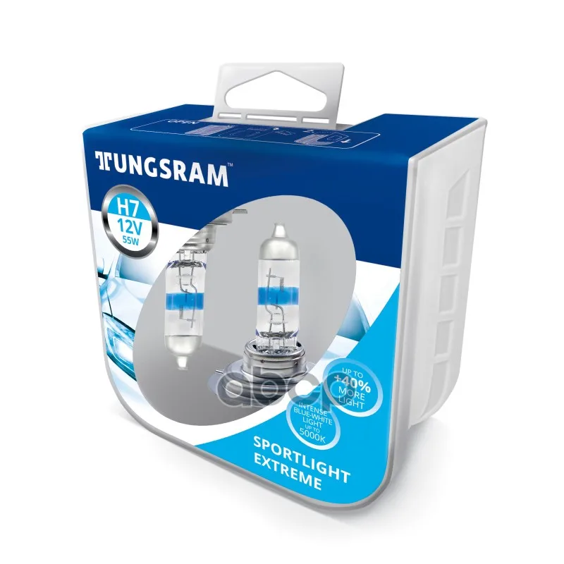 H7 12v- 55w (Px26d) (Белый Свет-Голуб.Оттен.) Sportlight Extreme (Пу.2шт.) 93093788 TUNGSRAM арт. 58520SUPPB2 |