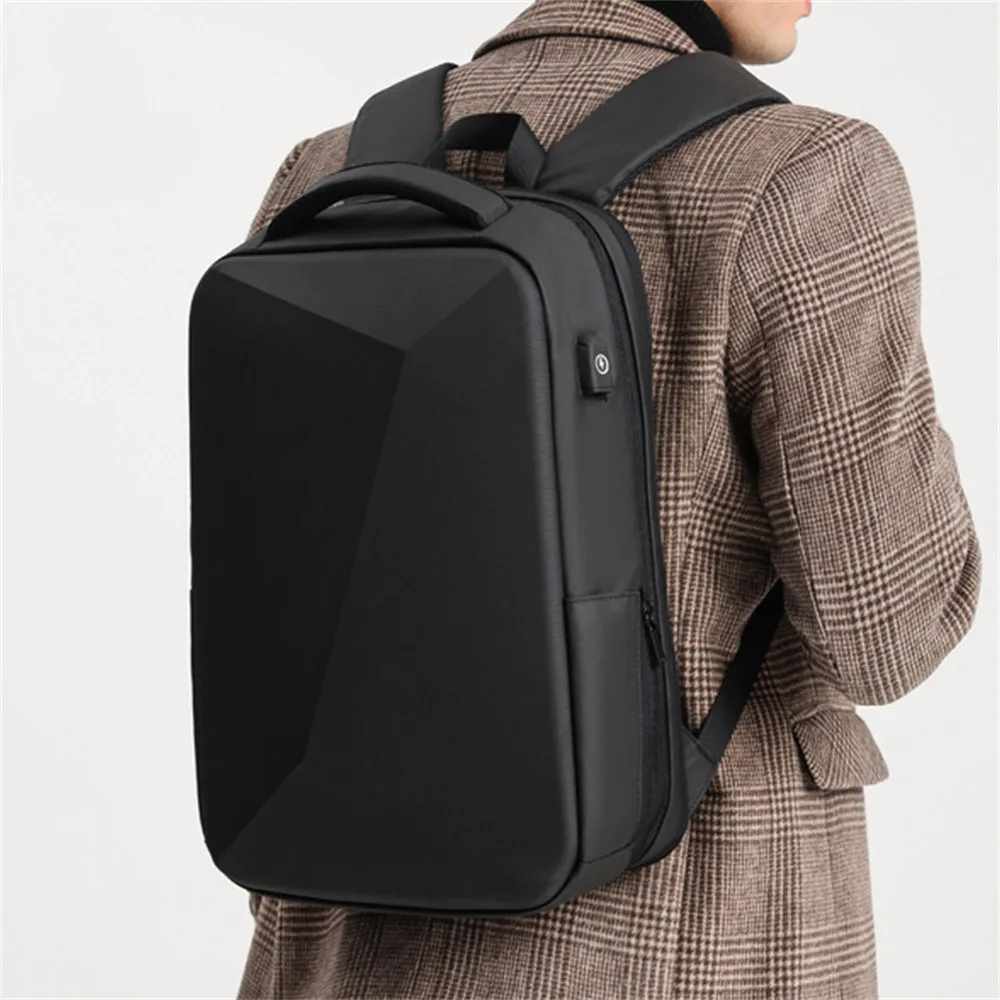 

New Men's Backpack Anti-Theft Lock Backpack Business Travel Backpack ABS Hard Shell EVA Classmate PC backpack