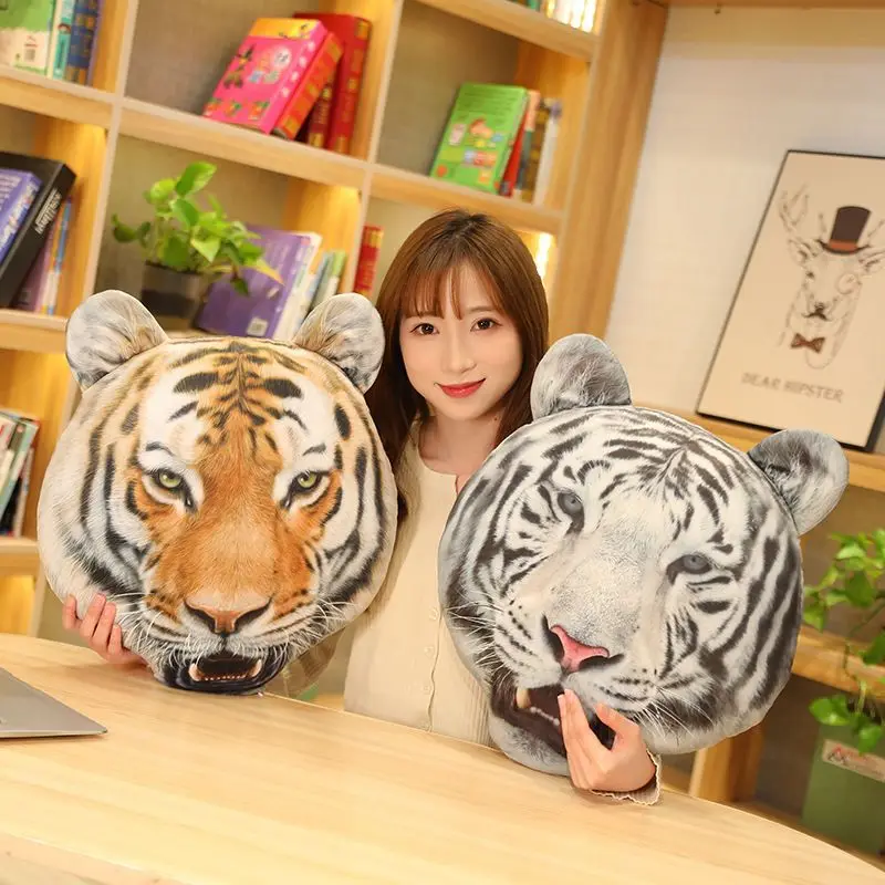 

Kawaii Tiger Pillow Cute White Doll Plush Toy Girlfriend Sleeping Bed Birthday Gift Christmas Halloween Room Decor Kids Toys