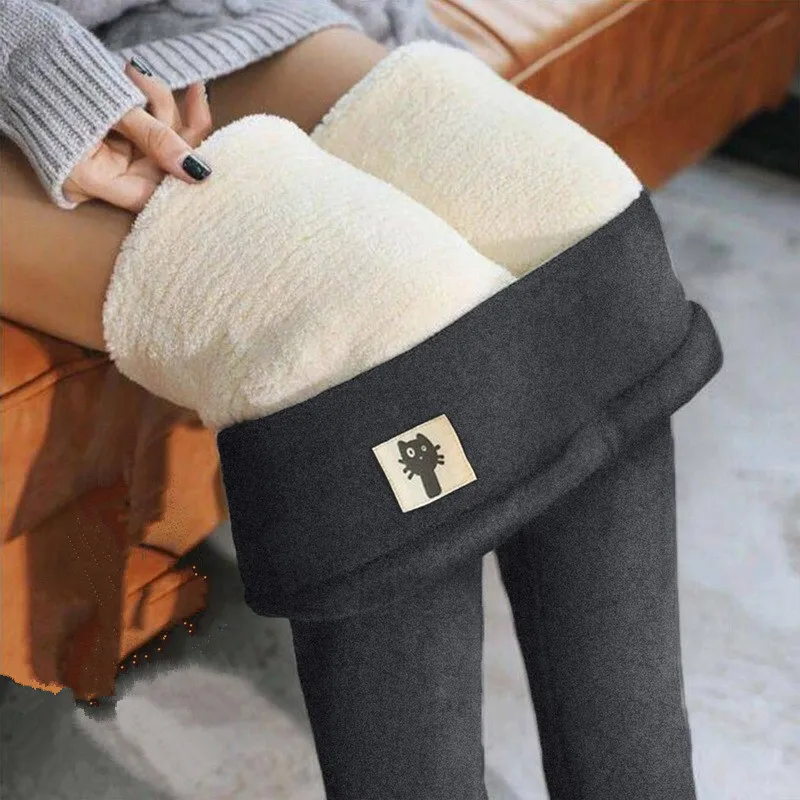 2022 Winter Womens Leggings Velvet Warm Pants Sexy Slim Hight Waist Leggings Women Solid Color Legging Comfortable Keep Warm