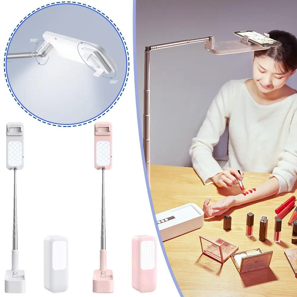 

Новинка, портативный держатель для телефона для смартфона, выдвижной, беспроводной, с регулируемой яркостью, фотография