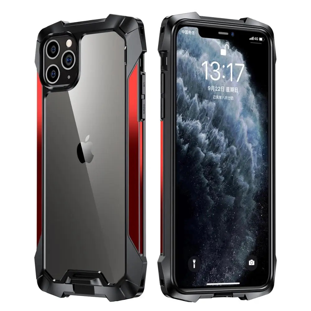 

Чехол для iPhone 7 8 X XS Max, тонкий металлический противоударный прозрачный чехол-накладка HD для iPhone 12 Pro Max, подушка безопасности 5 м, защита от пад...