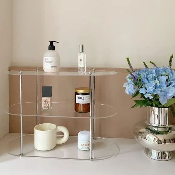 

Акриловая 3-ярусная Полка Для Хранения Чашек, Органайзер Для Декора Дома, Подставка Для Косметики И Парфюмерии