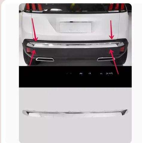 Автомобильная стальная задняя дверь, лицензия, задняя дверь, бампер, рамка, пластина, отделка багажника для Peugeot 4008 3008 GT 3008GT 2016 2017 2018 2019 2020