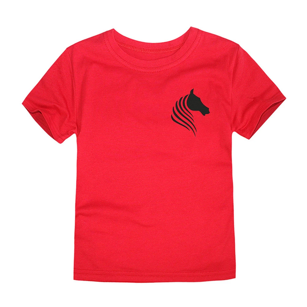 

Caballos Equine Animal 2D модная футболка с принтом для мальчиков чёрный Возраст 4-14 четыре сезона искусственная женская футболка с коротким рукавом