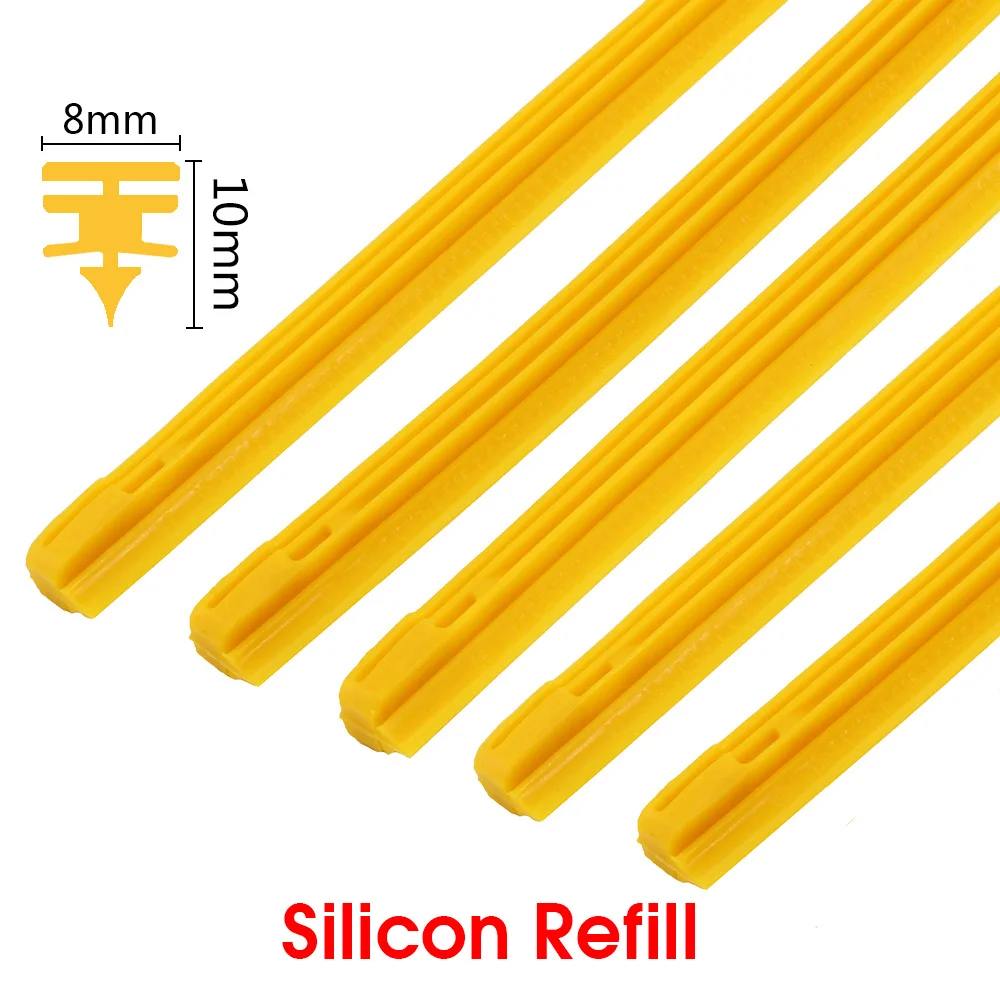 1 шт., вставка для автомобиля, резиновая/силиконовая запасная полоса, щетка стеклоочистителя 8 мм, 14 дюймов, 16 дюймов, 17 дюймов, 18 дюймов, 19 дюймов, 20 дюймов, 21 дюймов, 22 дюйма, 24 дюйма, 26 дюймов, 28 дюймов, автомобильные аксессуары